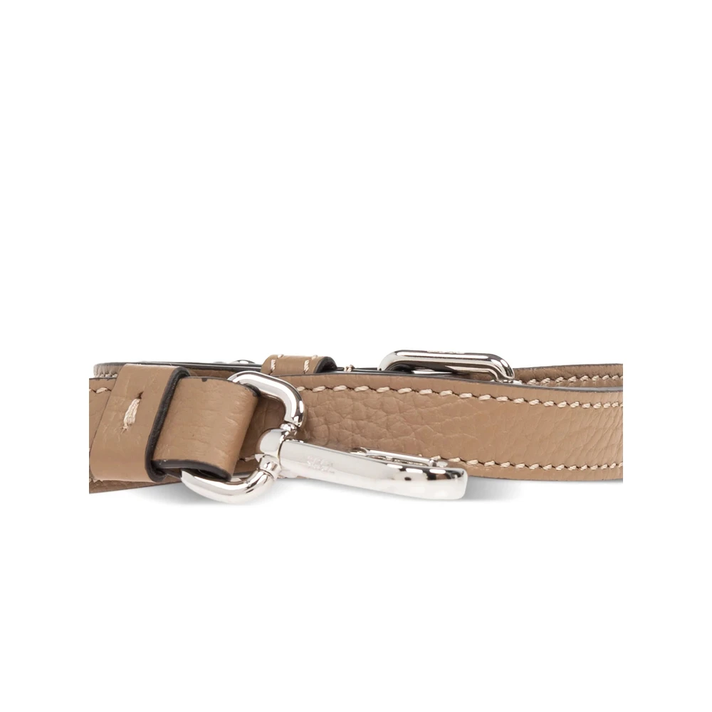 TOD'S Bruine Leren Handtas Kreeftklauw Sluiting Brown Dames