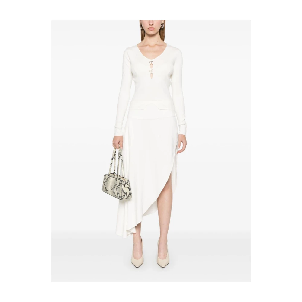 Twinset Witte Gebreide Top White Dames