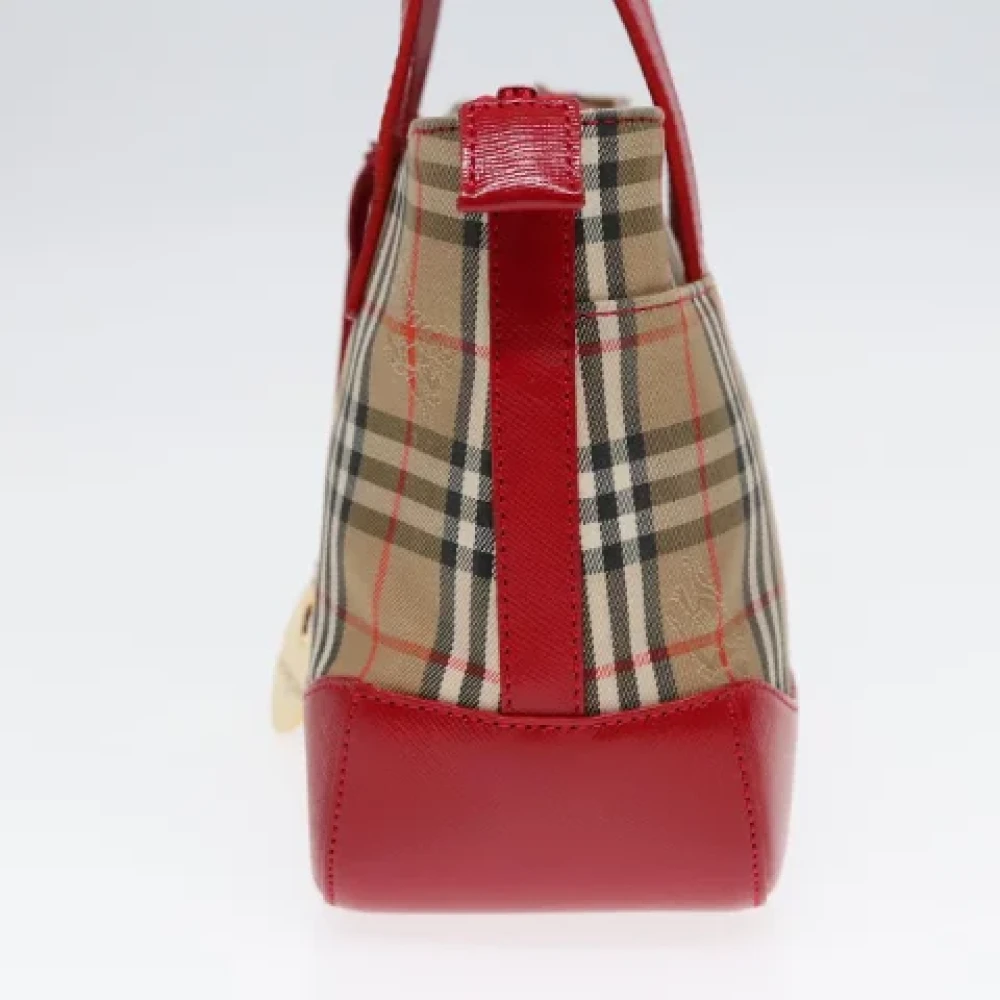 Burberry Vintage Pre-owned Canvas handbags Beige Dames
