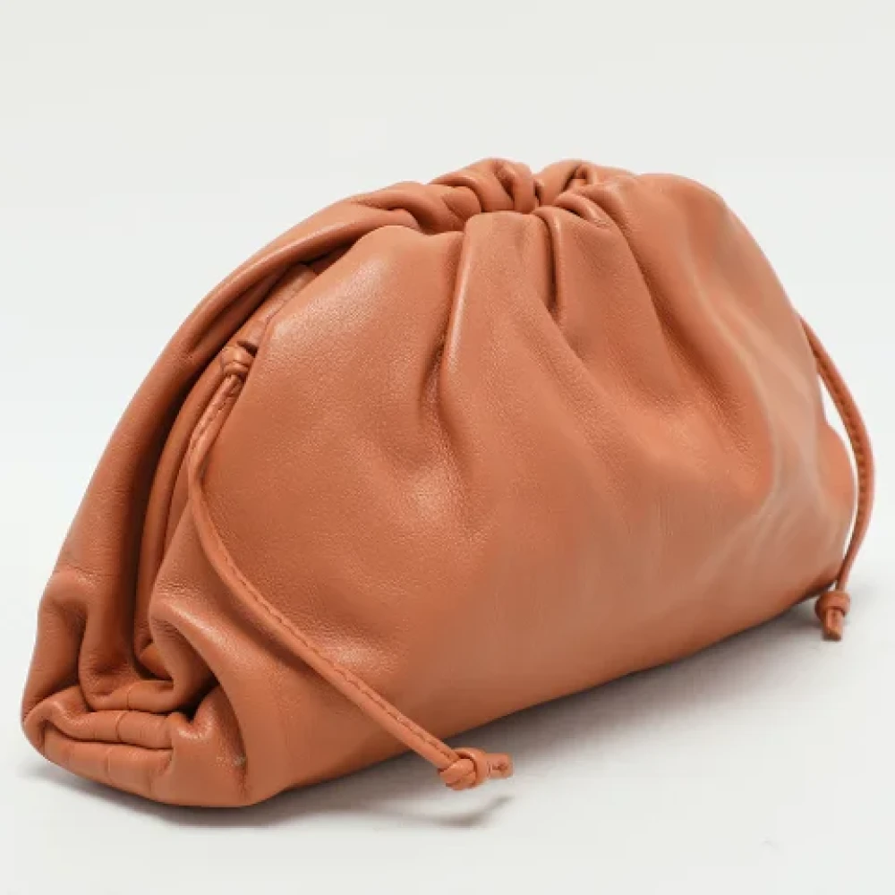 Bottega Veneta Vintage Pre-owned Leather pouches Brown Dames