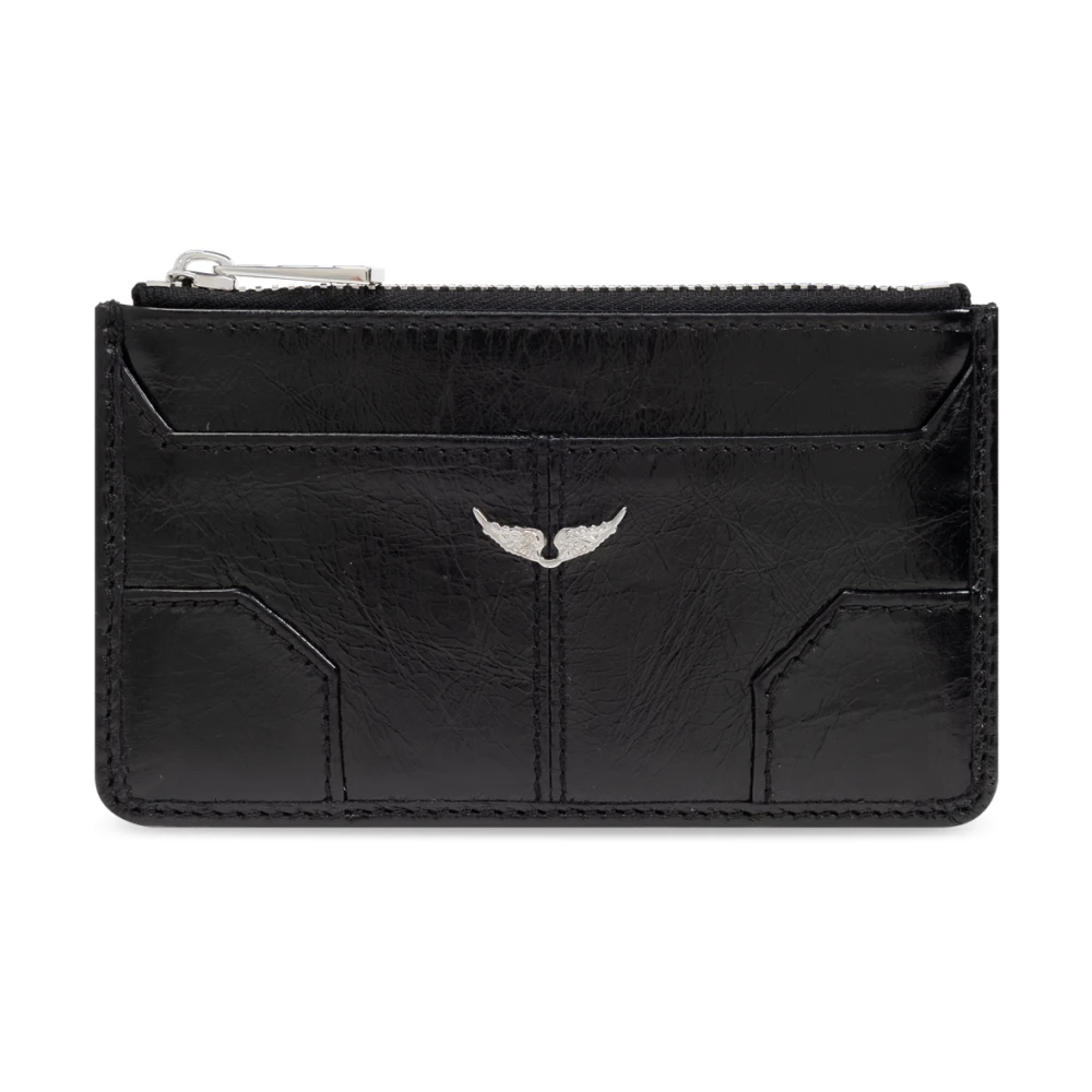 Zadig & Voltaire Leren portemonnee Black Dames