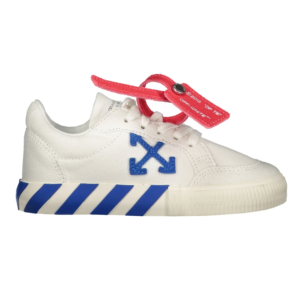 Off White Sneakers med logotyp och diagonala band White, Pojke