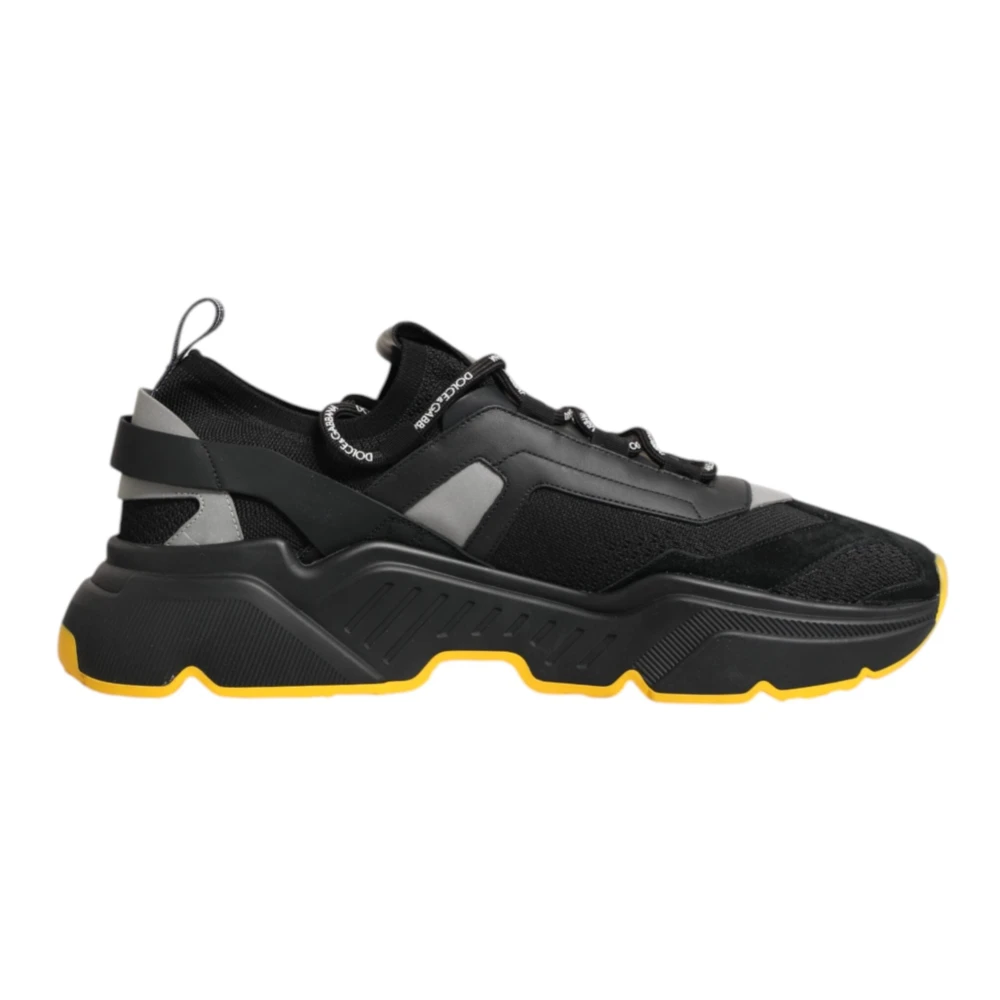 Dolce & Gabbana Men's Black Sneakers, 12 Uk, Daymaster Low Top Trainers
