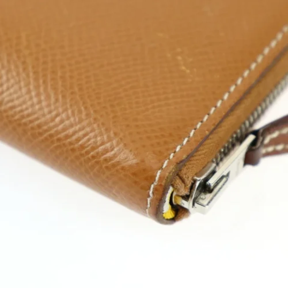 Hermès Vintage Pre-owned Fabric wallets Brown Dames