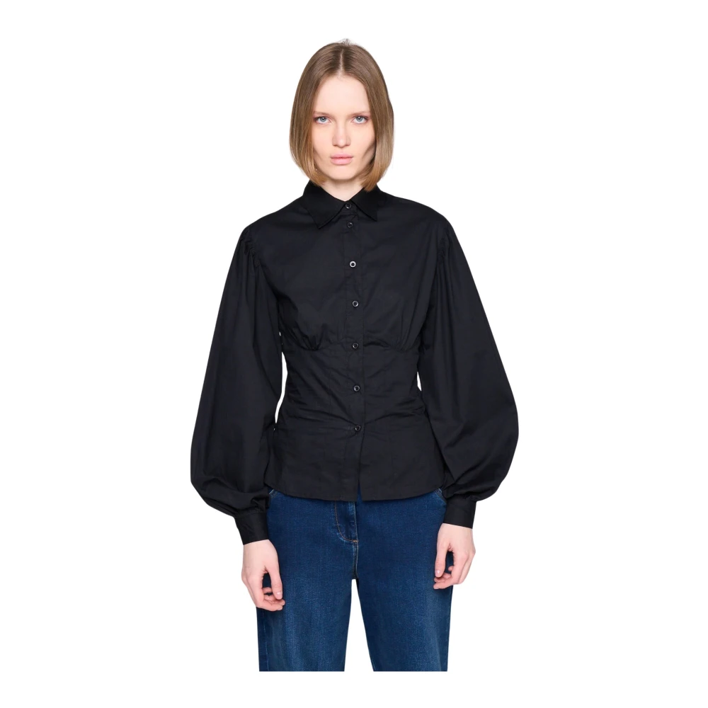 Silvian Heach Blouse met ballonmouwen Black Dames