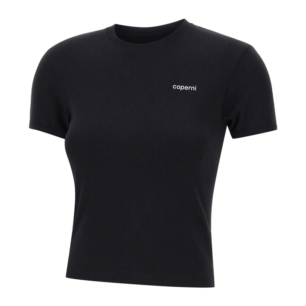 Coperni Women's Black T-Shirts, M, Baby Tee