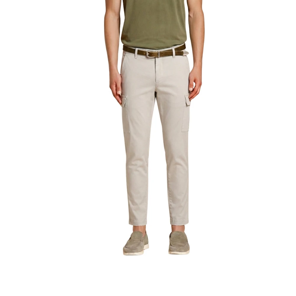 Mason's Mannelijk Grijs Broeken Heren, 2XL, Katoen, Chile Cargo Broek