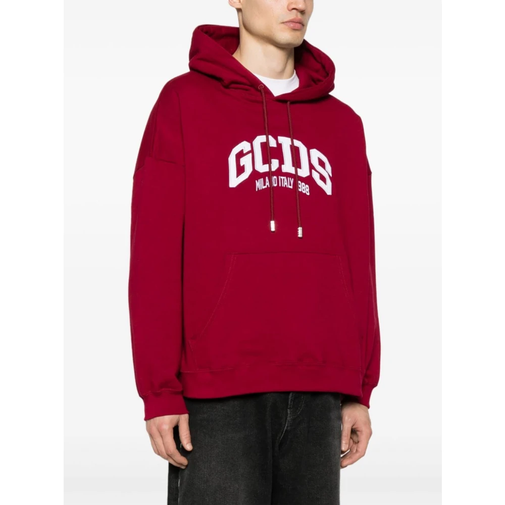 Gcds Bordeaux Sweaters Red Heren