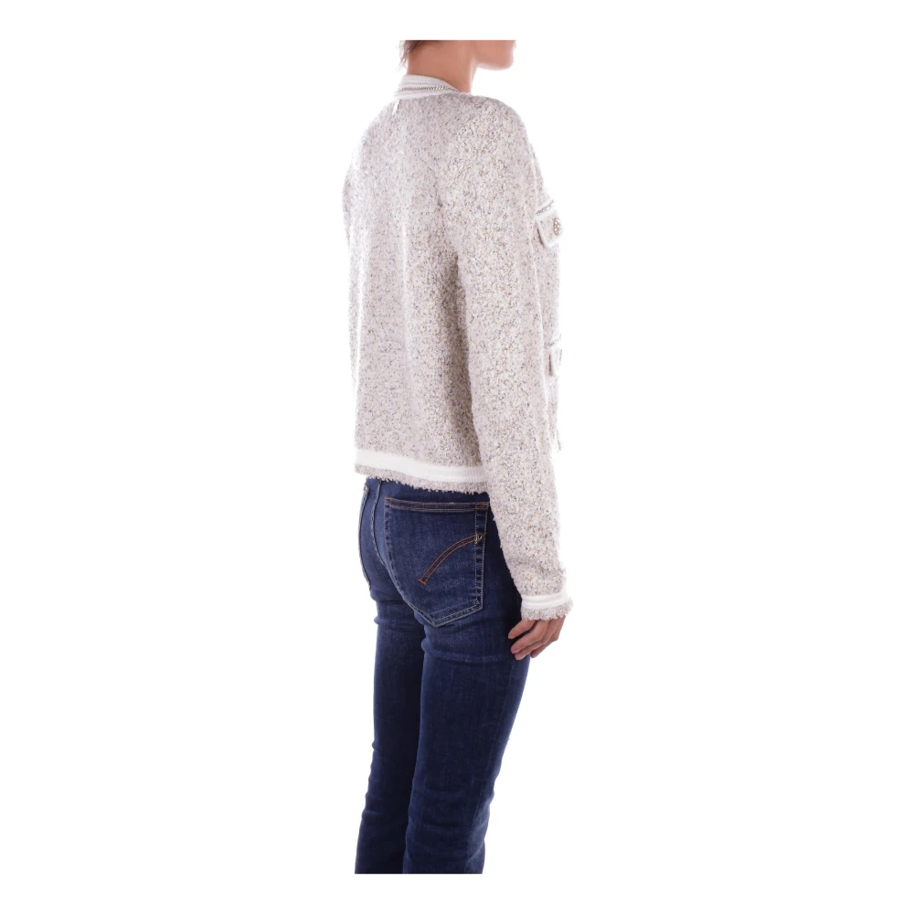 Blugirl Beige Sweater met Decoratie Haken Beige Dames