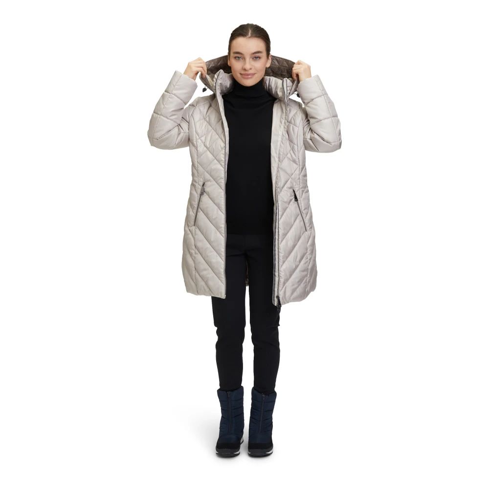 Betty Barclay Outdoorjas met afneembare capuchon Beige Dames