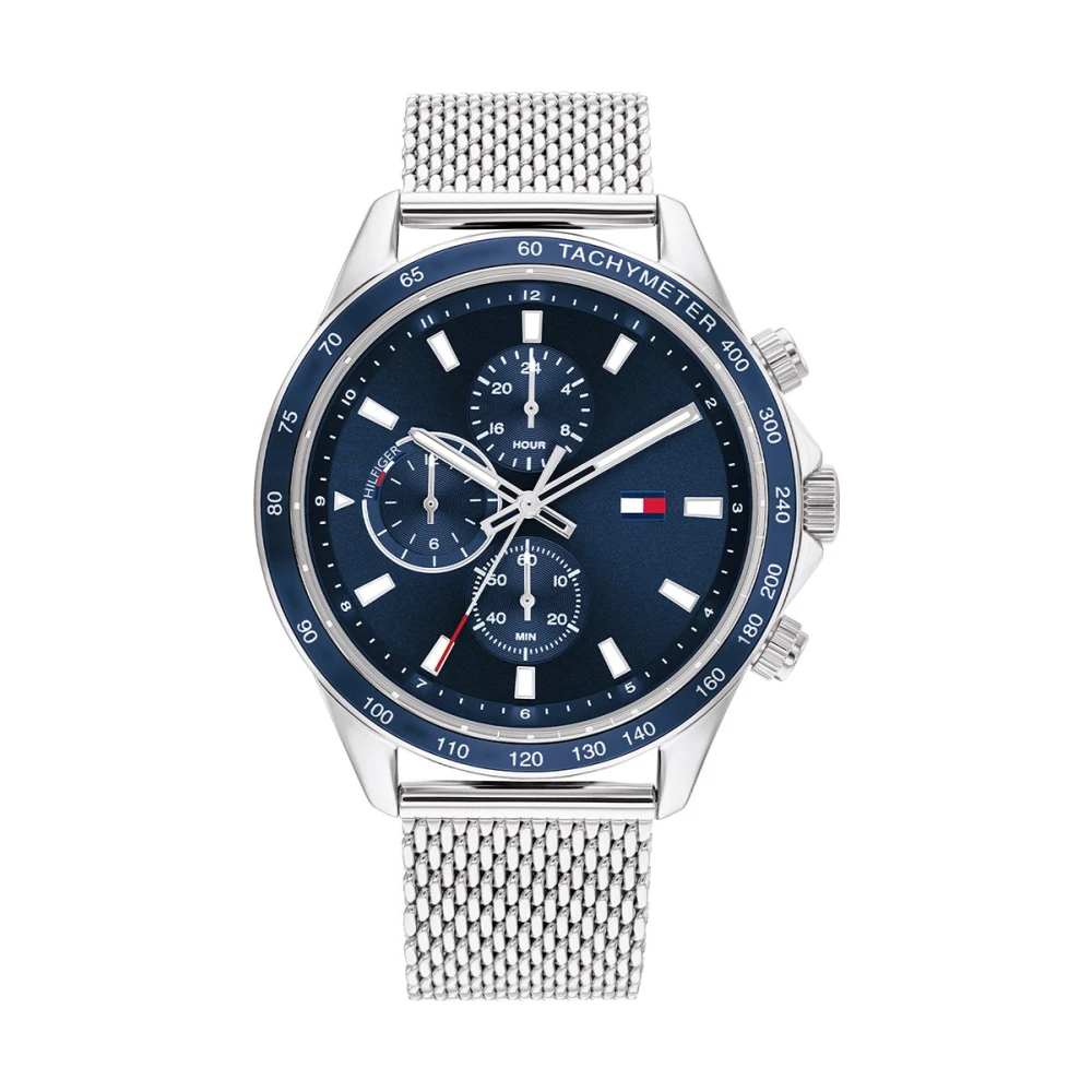 Tommy Hilfiger, Armbanduhr, Miles, Silber, Türkis, Blau, (44 mm) - Bild 4