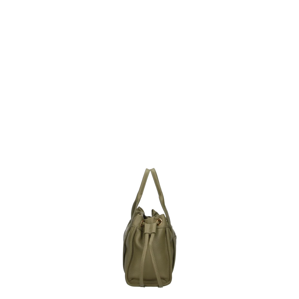 Coccinelle Groene leren handtas met magneetsluiting Green Dames