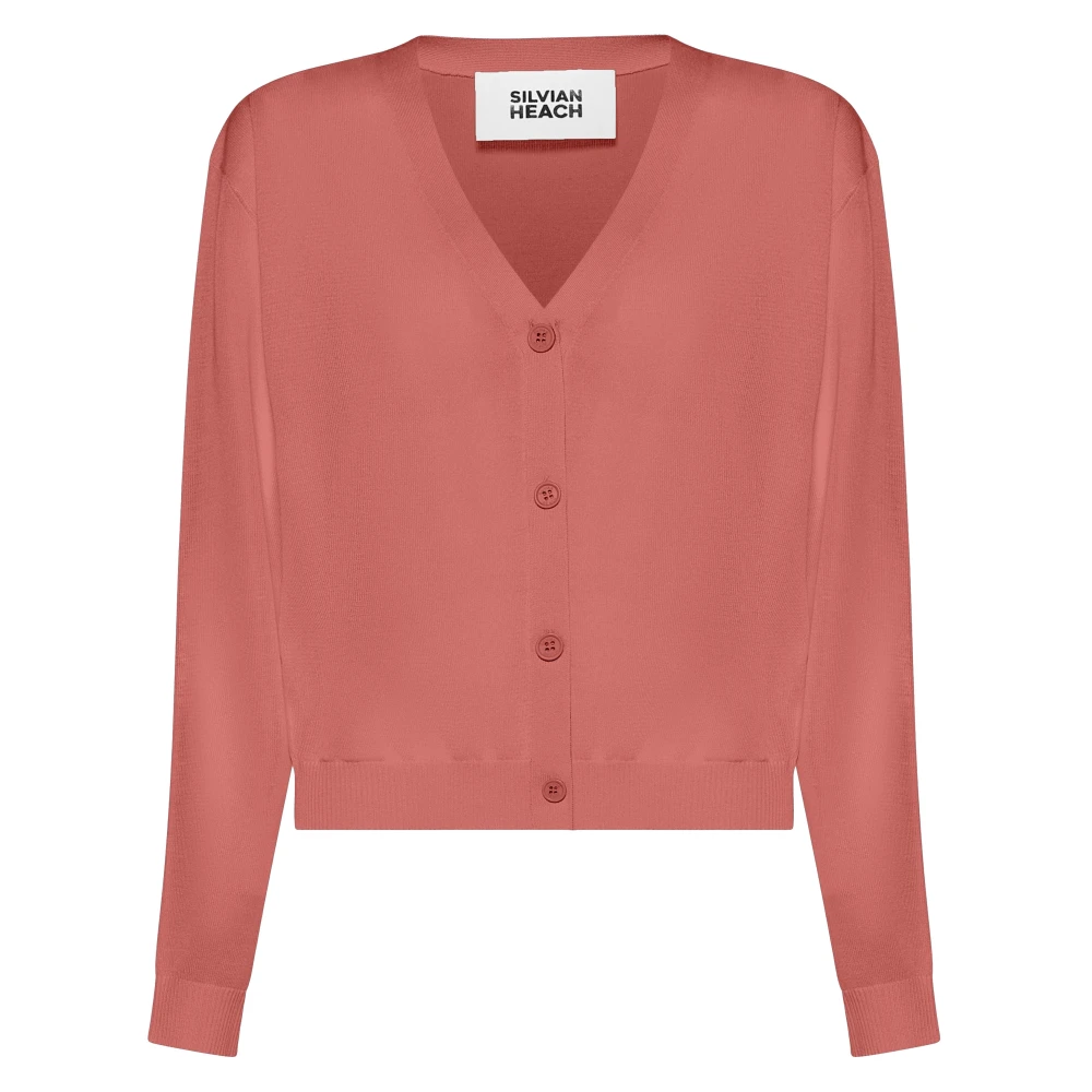 Silvian Heach Donna Rosso - Agarwa Cardigan - Knitwear - L