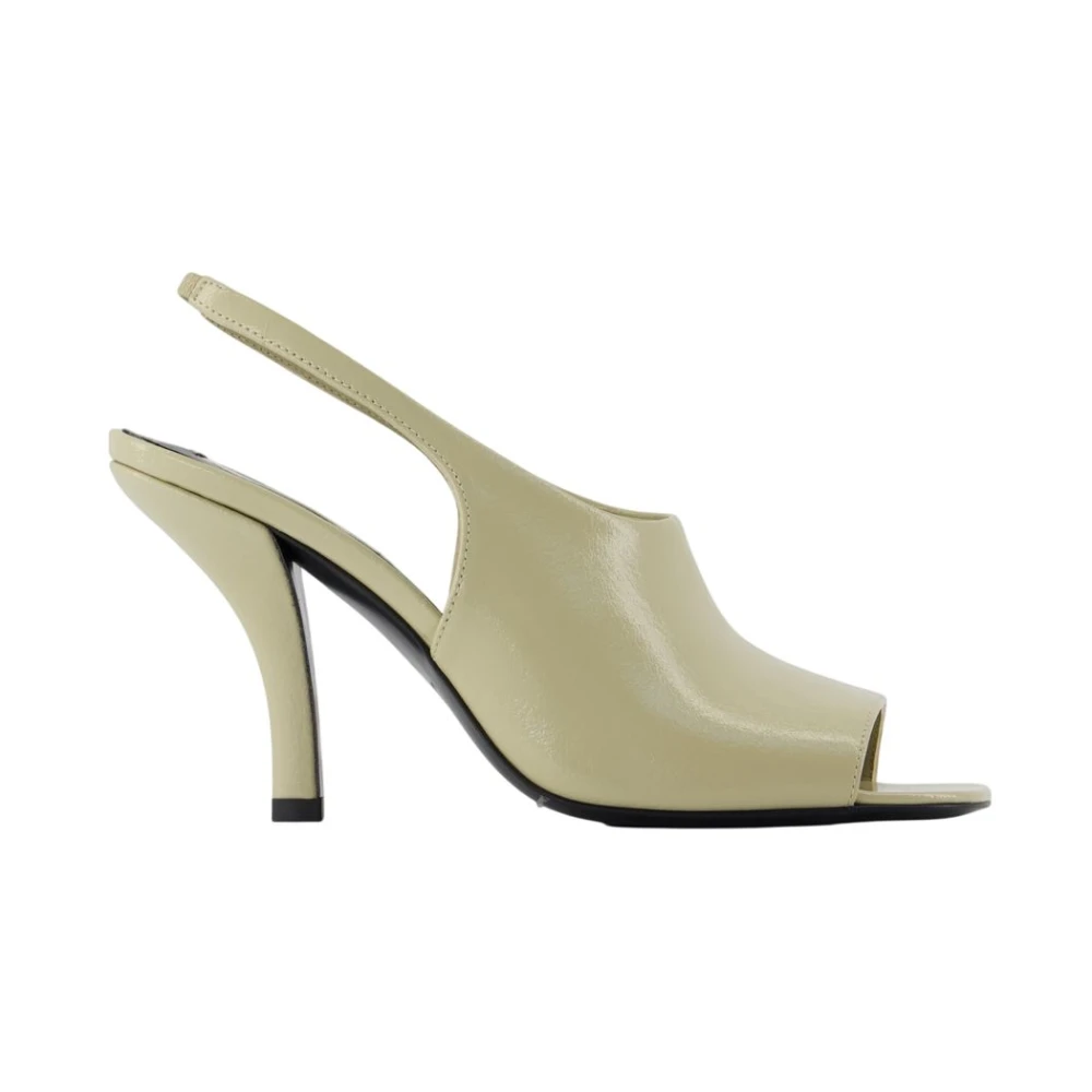 Totême Women's Beige High Heel Sandals, 2 Uk, Slingback Sandals