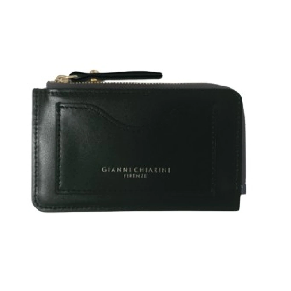 Gianni Chiarini Zwarte Leren Schoudertas Black Dames