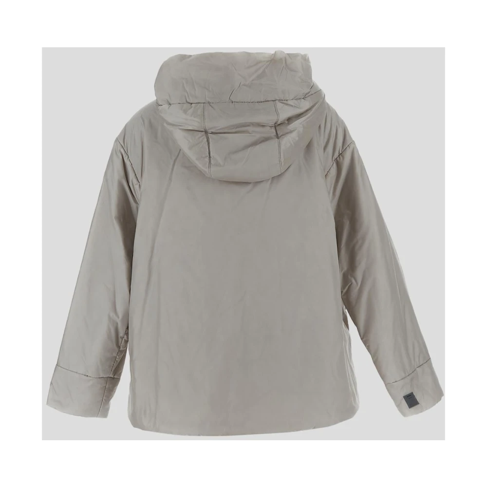 Max Mara Groene Jas in Polyamide White Dames