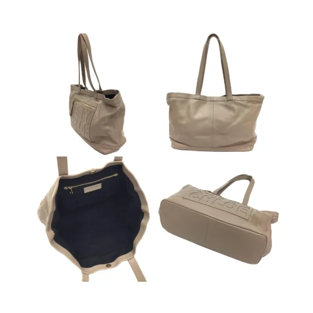 Chloé Pre-owned Leather totes Gray Dames