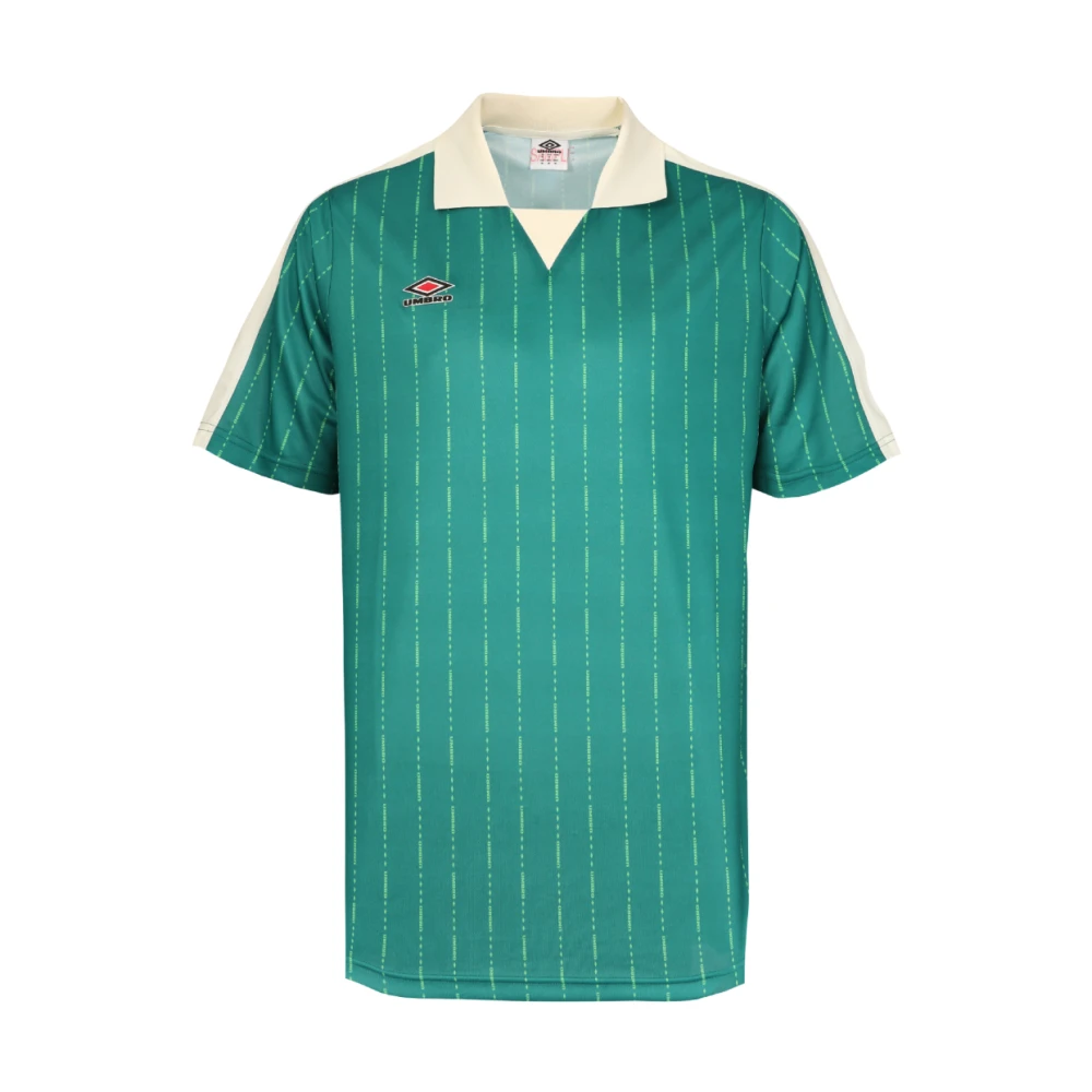 Umbro Linear Print Polo Shirt Green Heren