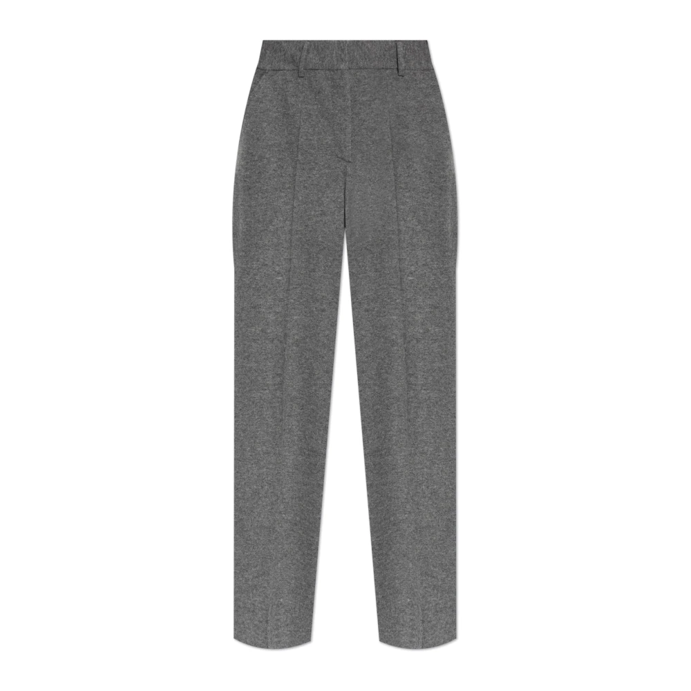 Officine Générale Wollen broek met wijde pijpen Gray Dames