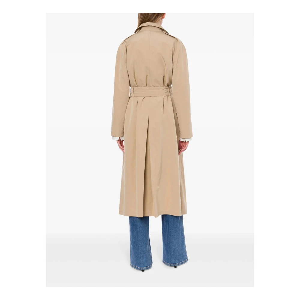 Philosophy di Lorenzo Serafini Beige Trenchcoat met Riem Beige Dames