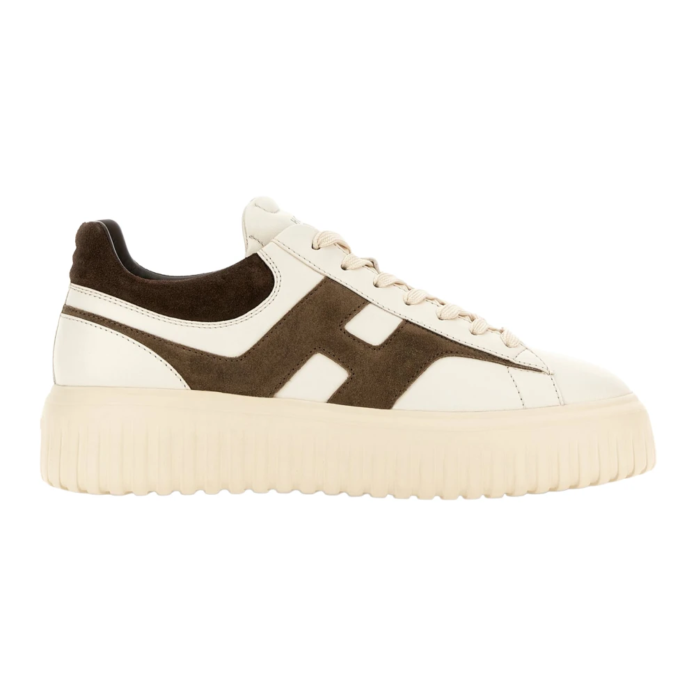 Hogan Beige H Stripes Trainers - Male - Sneakers - 8 Uk - Shoes