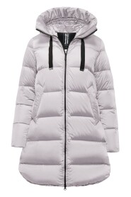 Down Jacket in Bright Nylon - Geneva Long Down Jacket