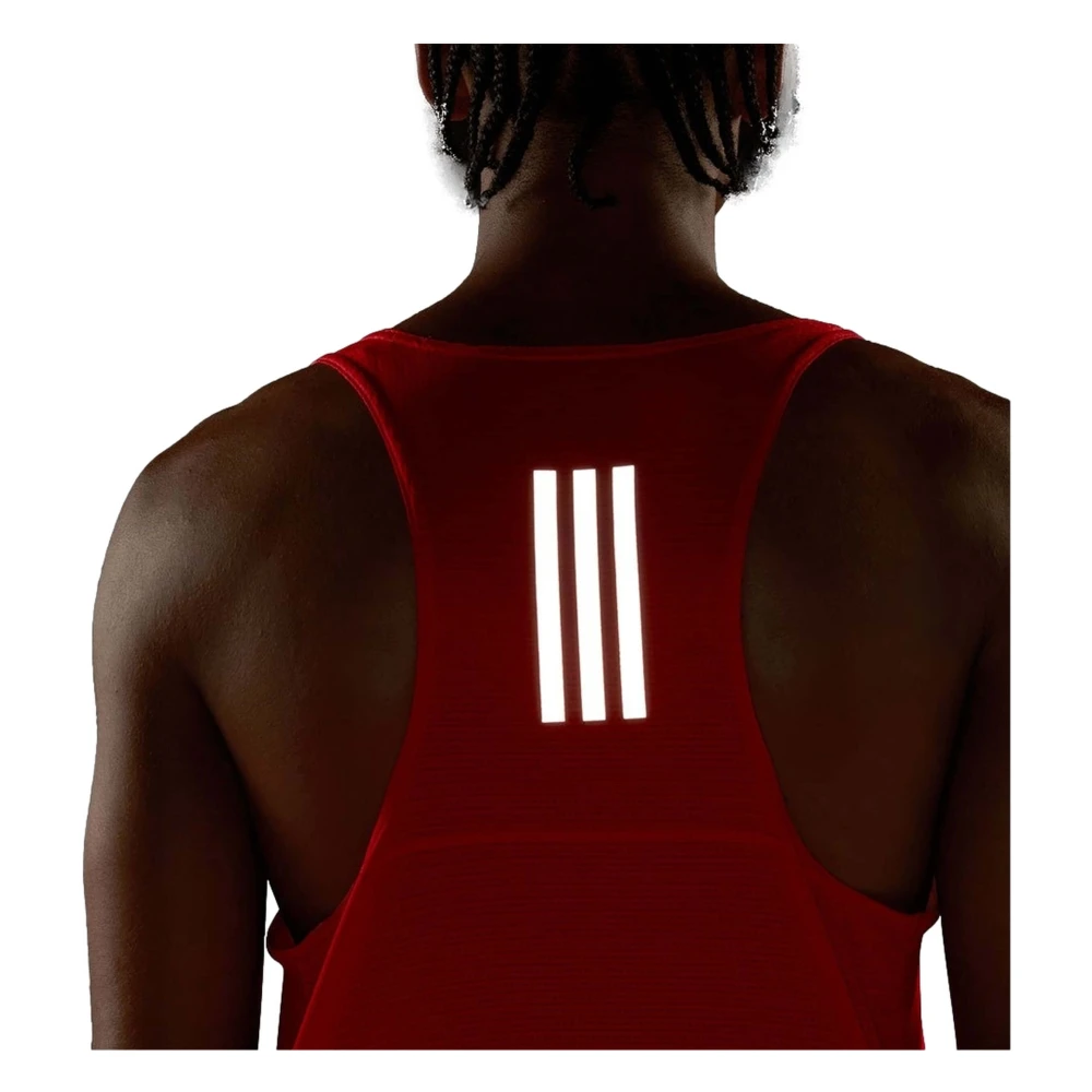 Adidas Own The Run Tank Top Red Heren