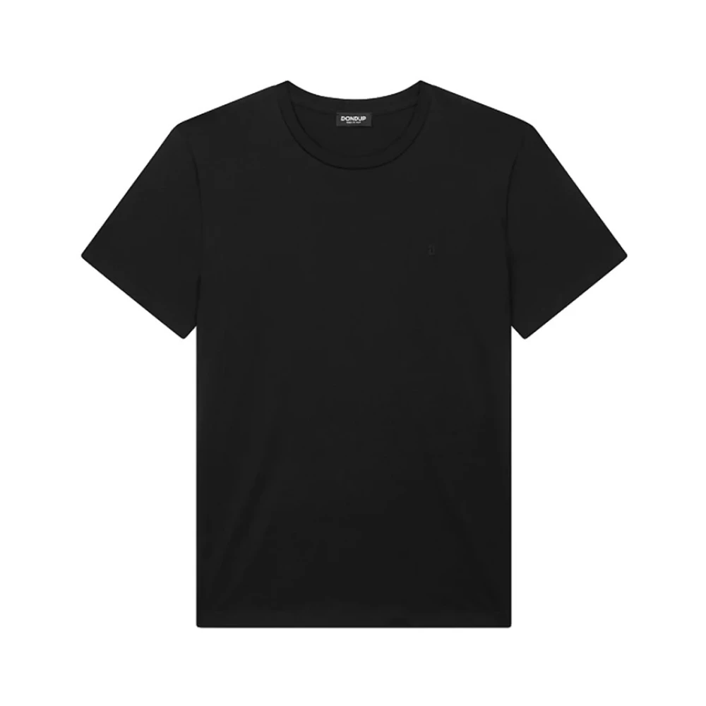 Dondup Zwarte Katoenen Jersey T-shirt Black Heren