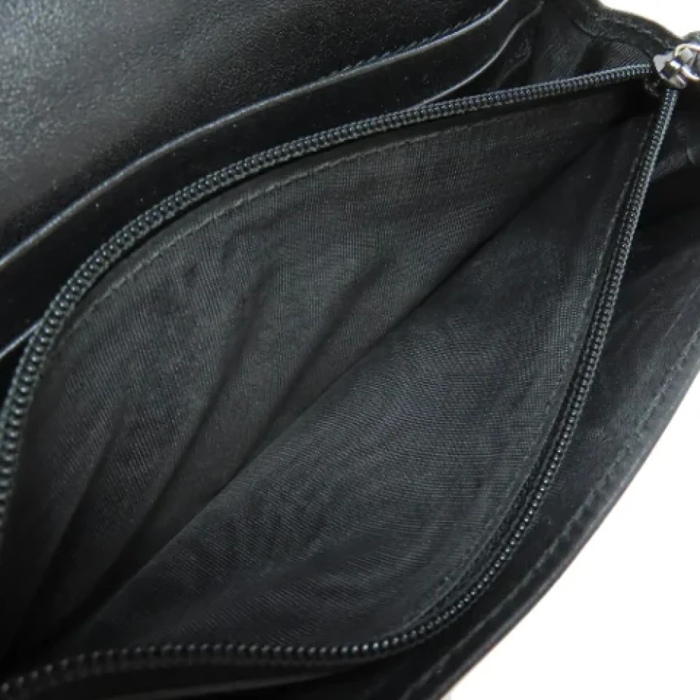 Gucci Vintage Pre-owned Leather wallets Black Dames