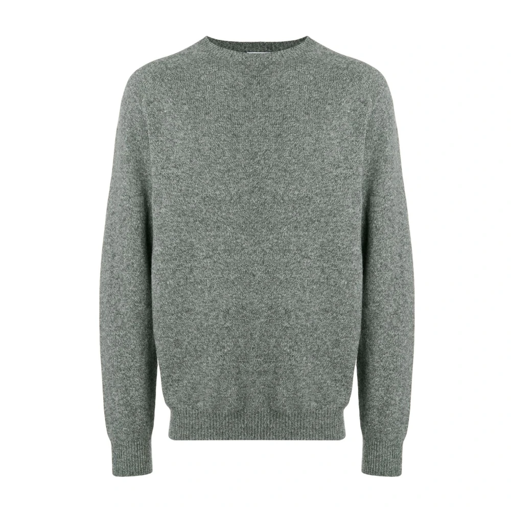 Grå Lambswool Crew Neck Sweater