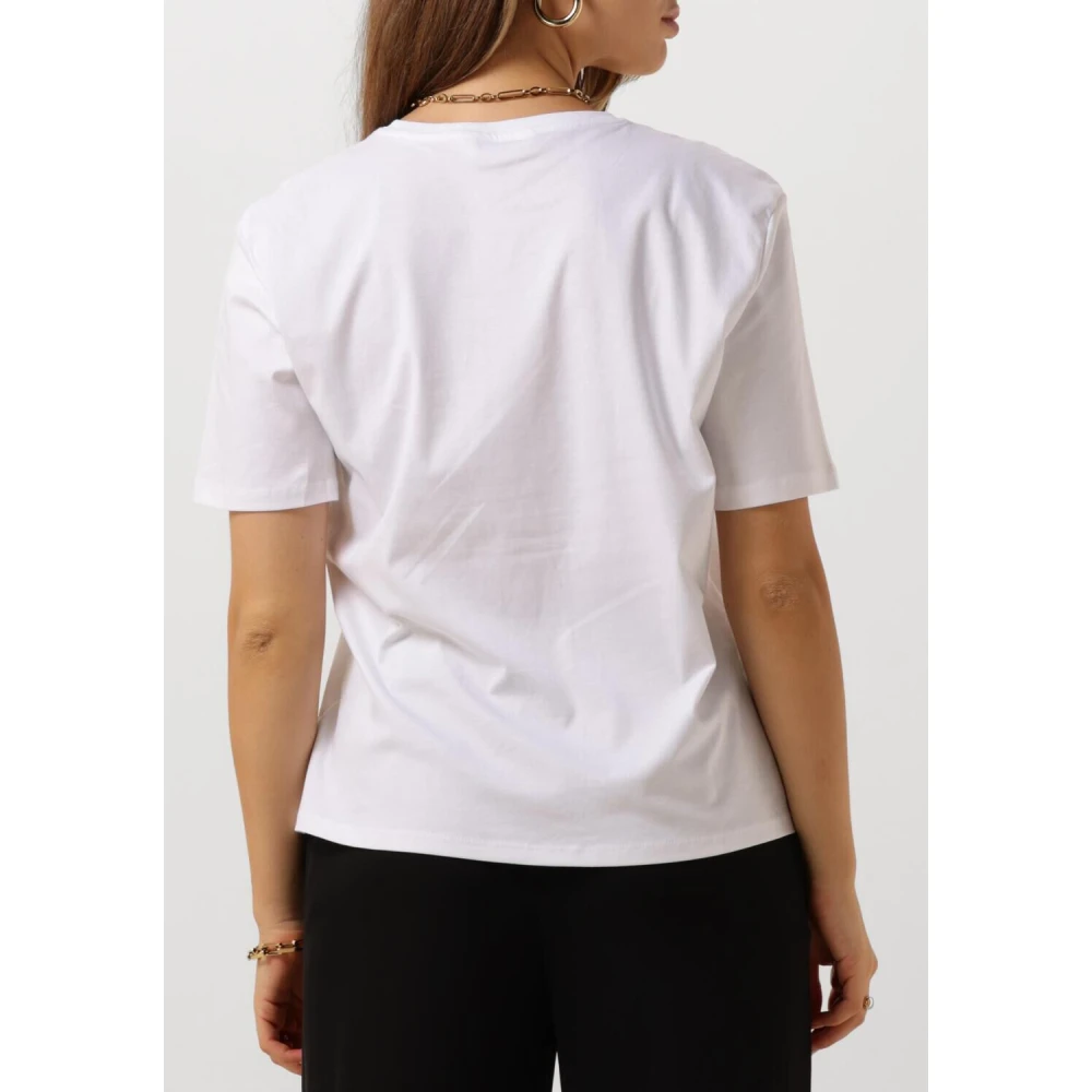 moss copenhagen Icon Tee Wit Casual T-shirt White Dames