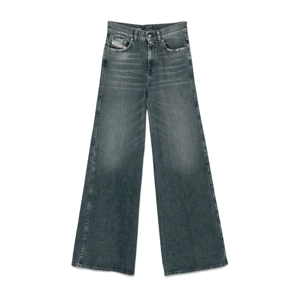 Diesel Blågrå Jeans med Klassisk Stil Gray, Dam