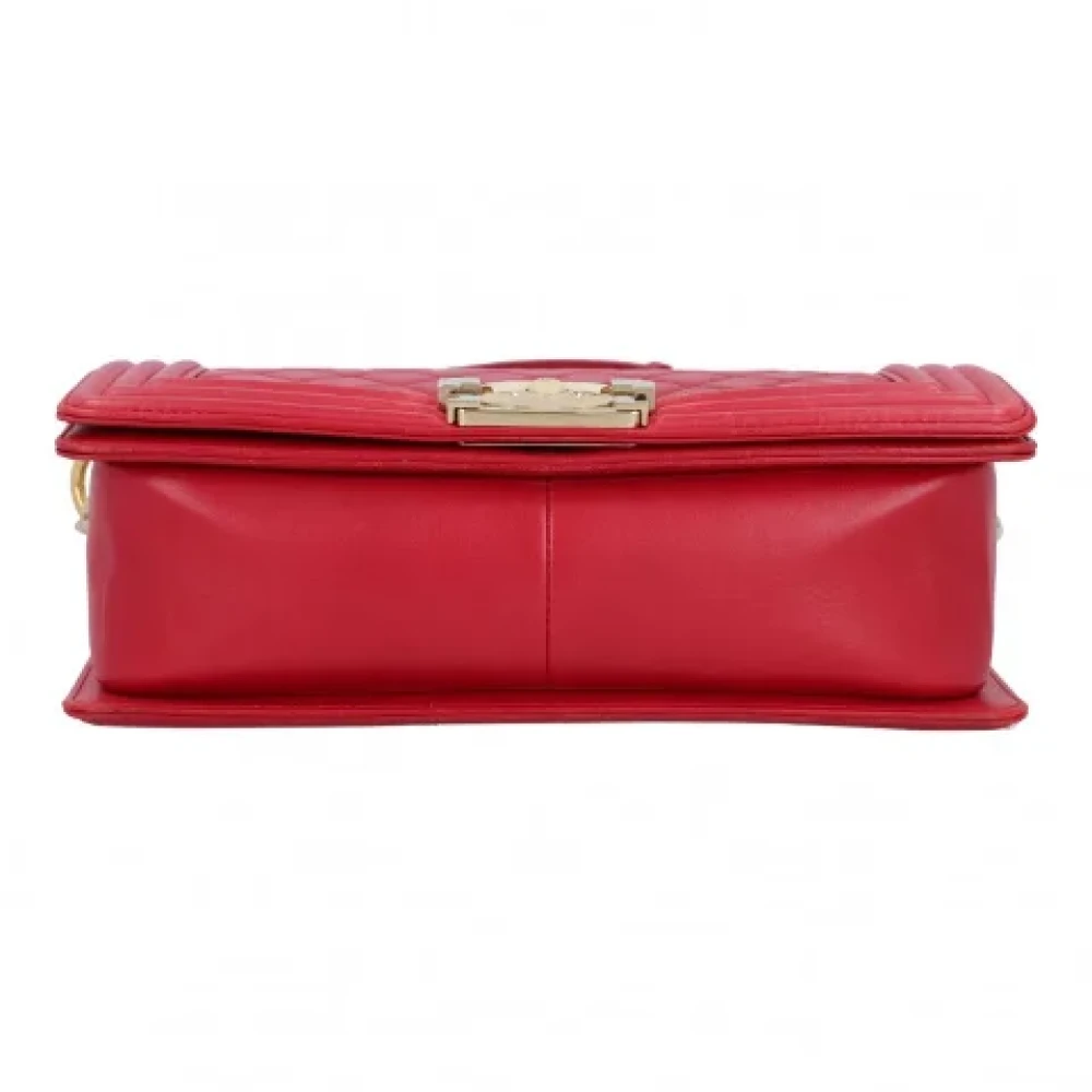 Chanel Vintage Pre-owned Leather chanel-bags Red Dames