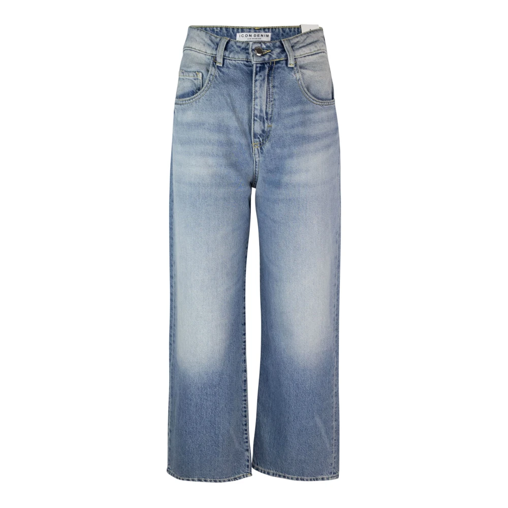 Icon Denim Women's Blue Wide Leg High Waist Jeans W26