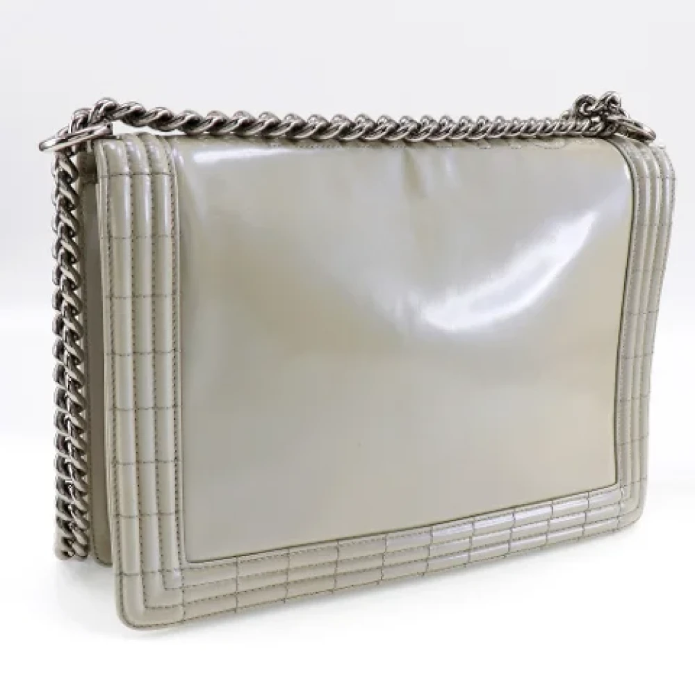 Chanel Vintage Pre-owned Leather chanel-bags White Dames