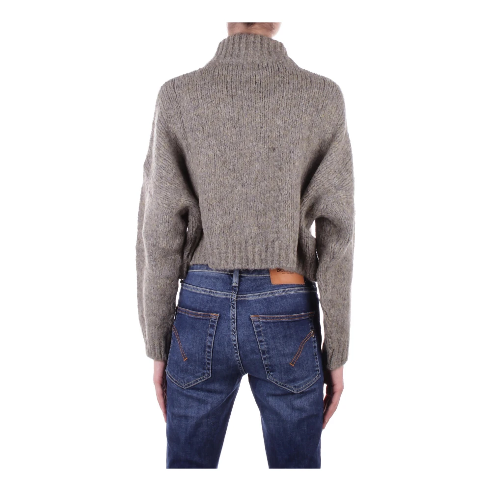 H2O Antraciet Cardigan Sweater met Front Logo Gray Dames