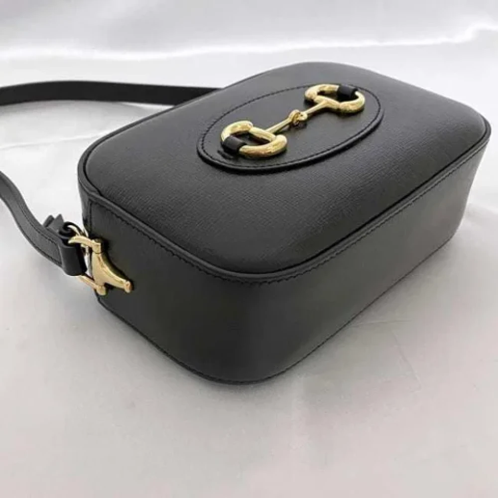 Gucci Vintage Pre-owned Leather shoulder-bags Black Dames