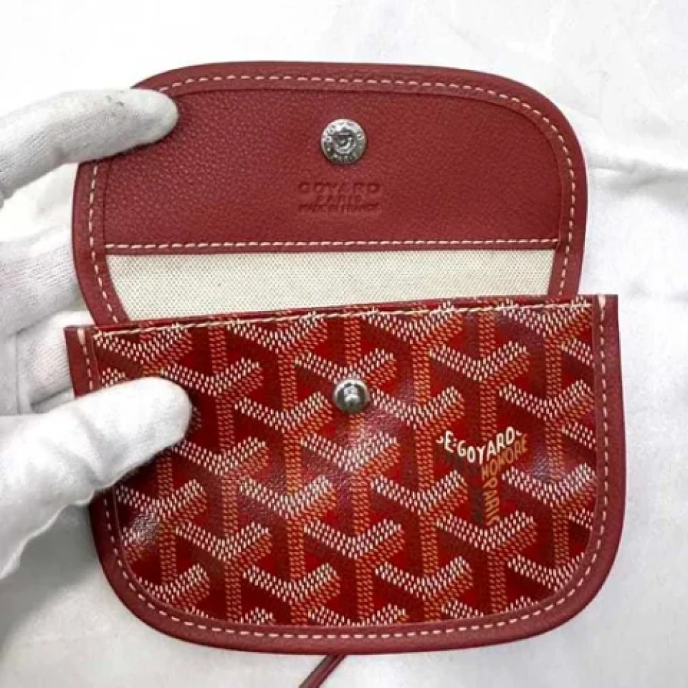 Goyard Vintage Pre-owned Leather shoulder-bags Red Dames