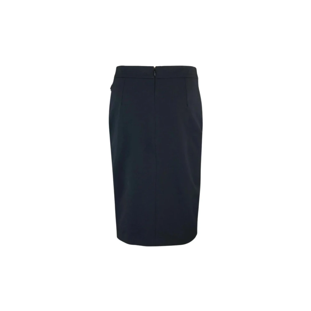 Liu Jo Midi Rok met Kettingdetail Black Dames