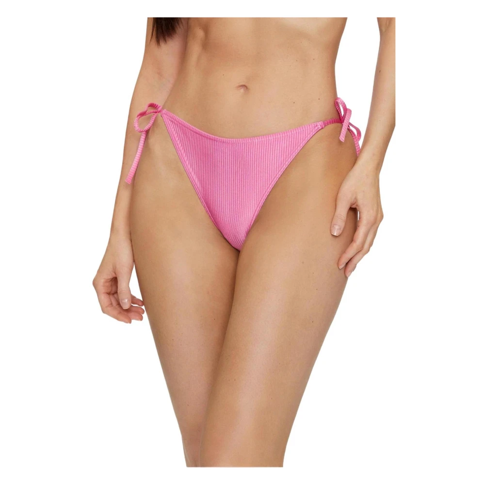 Calvin Klein Zijdelingse Strik Zwemkleding Collectie Lente Zomer Pink Dames
