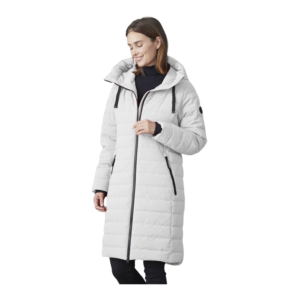Junge Gewatteerde Winter Witte Jas Kiki Modern Fit White Dames