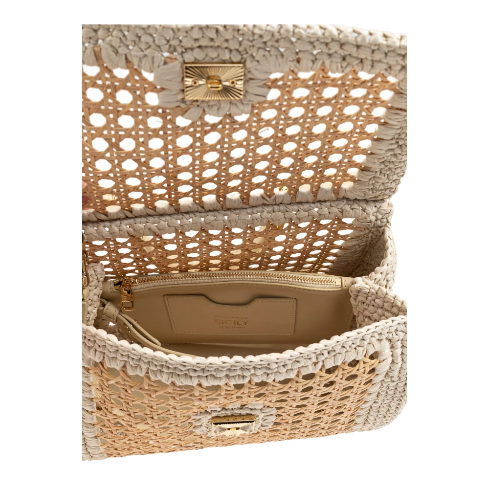 Dolce & Gabbana Schoudertas Sicily Beige Dames