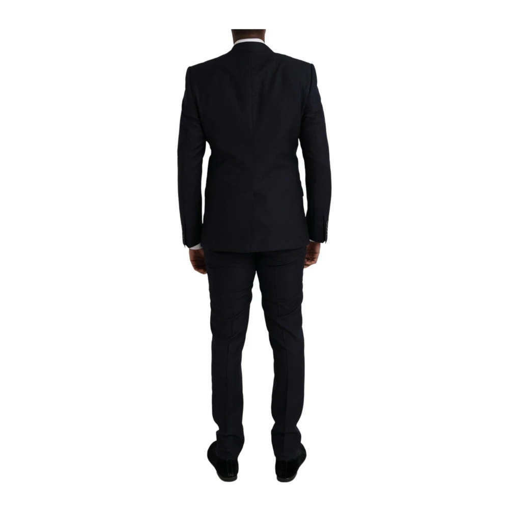 Dolce & Gabbana Blauw Slim Fit 3-Delig Pak Martini Blue Heren