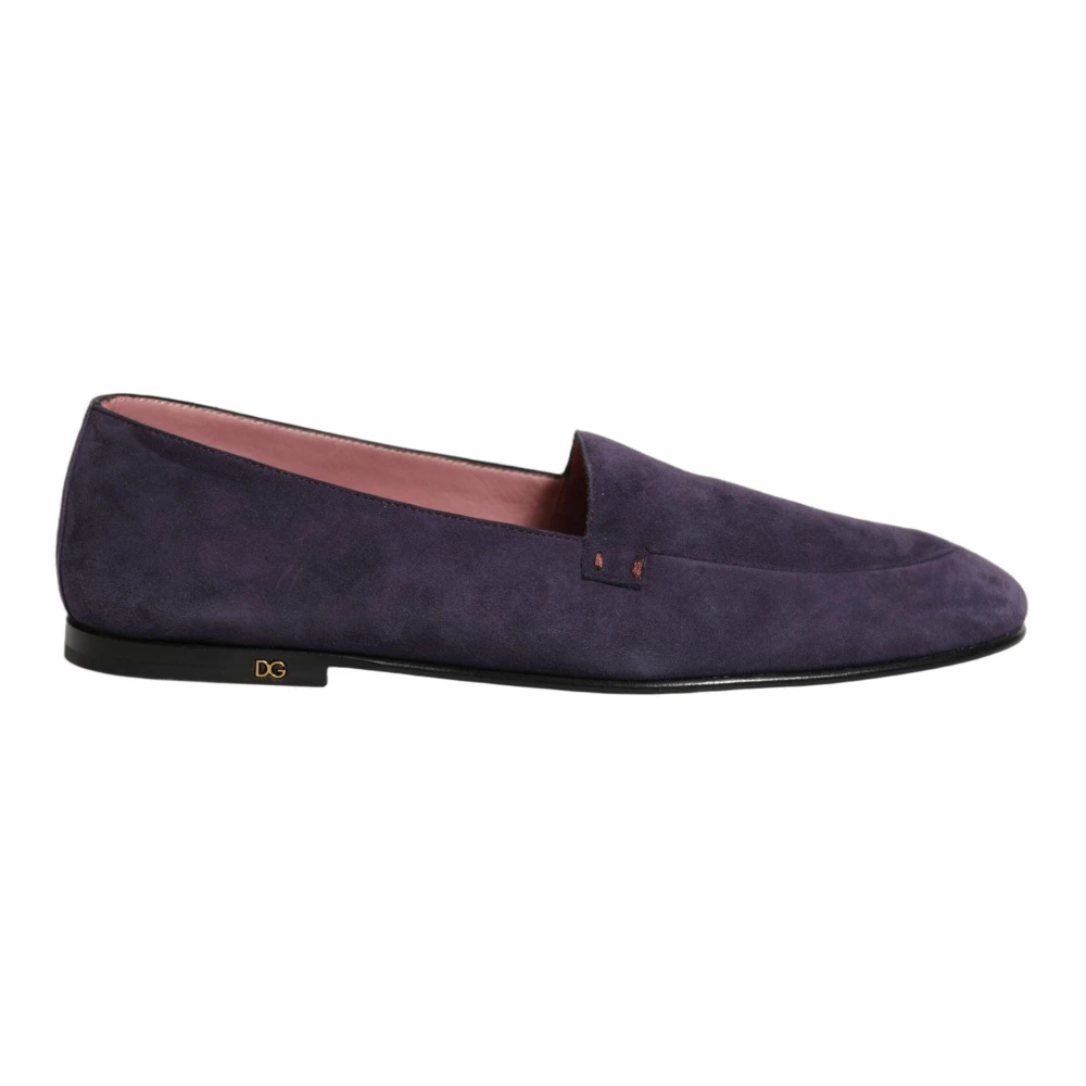 Dolce & Gabbana Purple Loafers, Male, 10 Uk, Loafers Dress Shoes