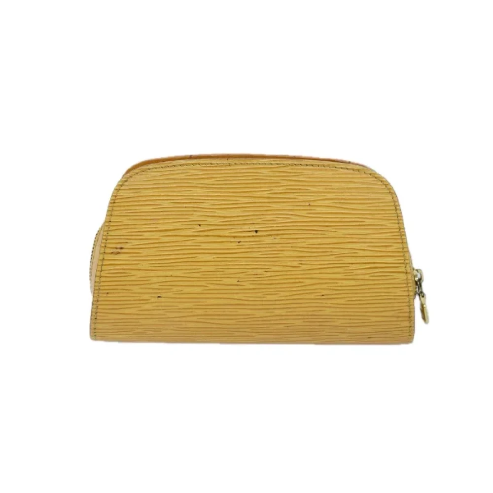 Louis Vuitton Vintage Pre-owned Leather louis-vuitton-bags Yellow Dames