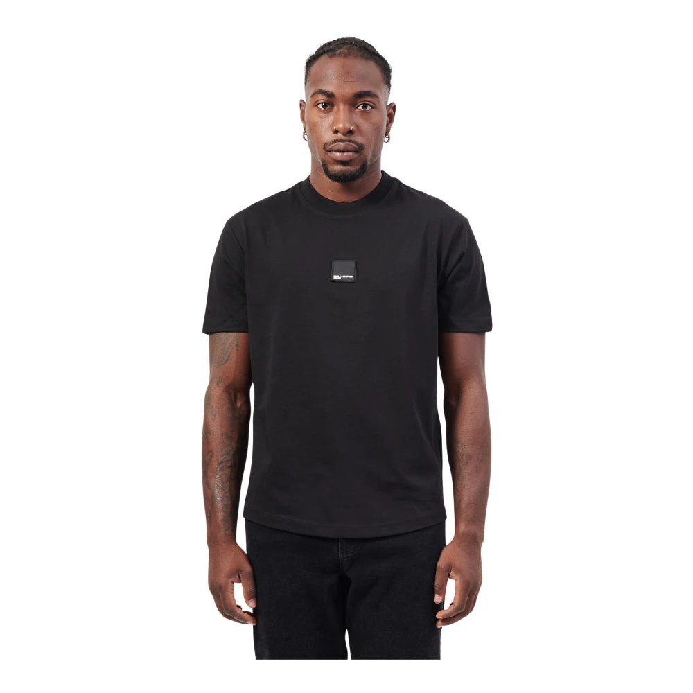 Karl Lagerfeld T-shirts en Polos Zwart Black Heren