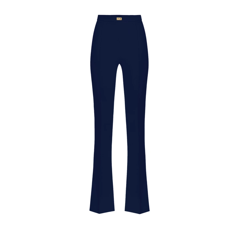 Elisabetta Franchi Blauwe Stijlvolle Broek Blue Dames