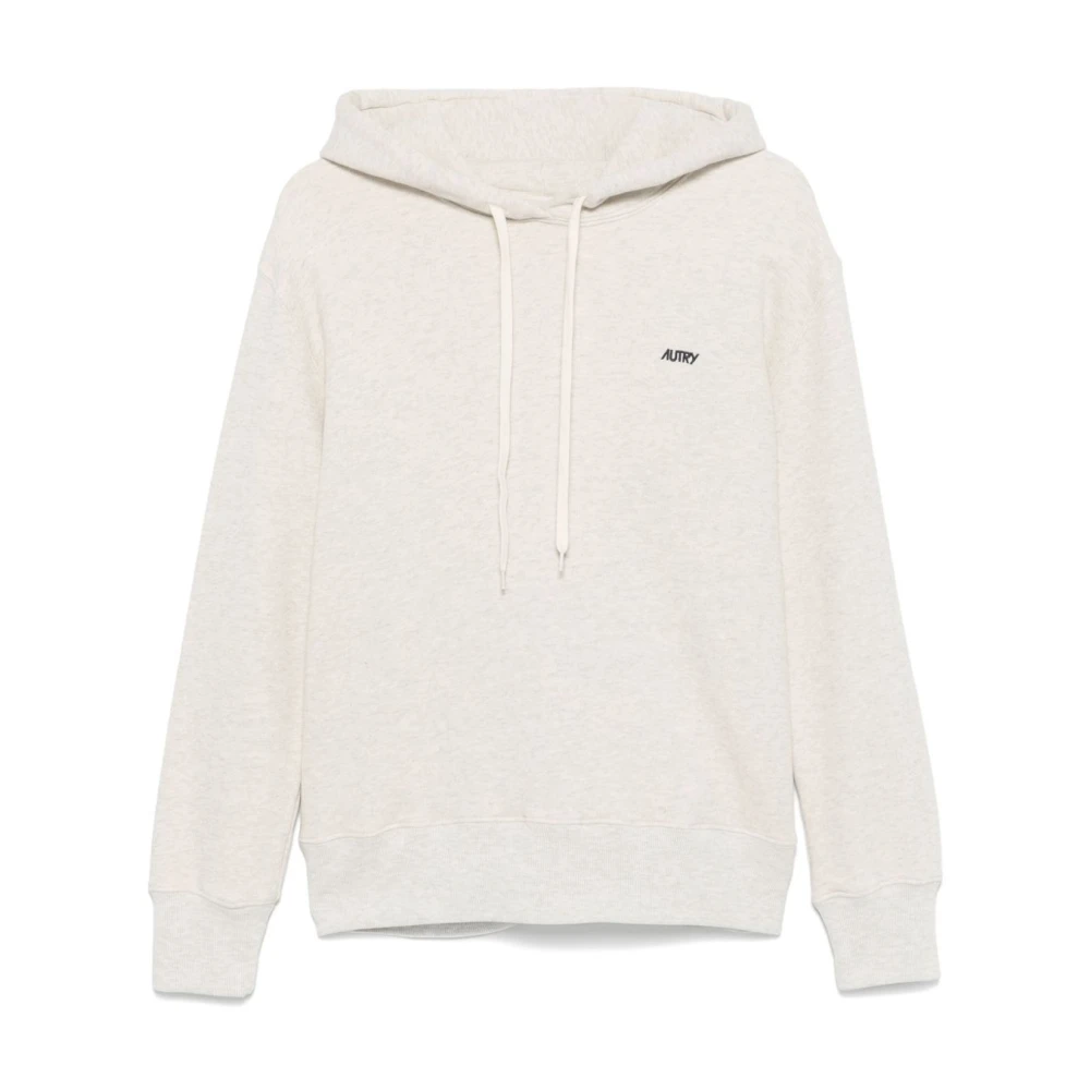 Autry Lichtgrijze Hoodie met Geribbelde Zoom en Manchetten Gray Dames