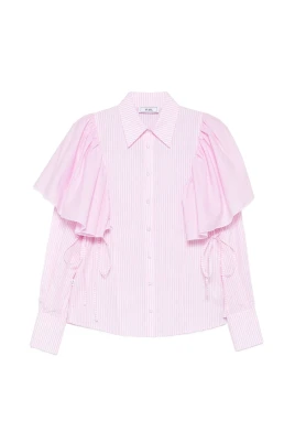 0689 Camicia B.ca A Righe