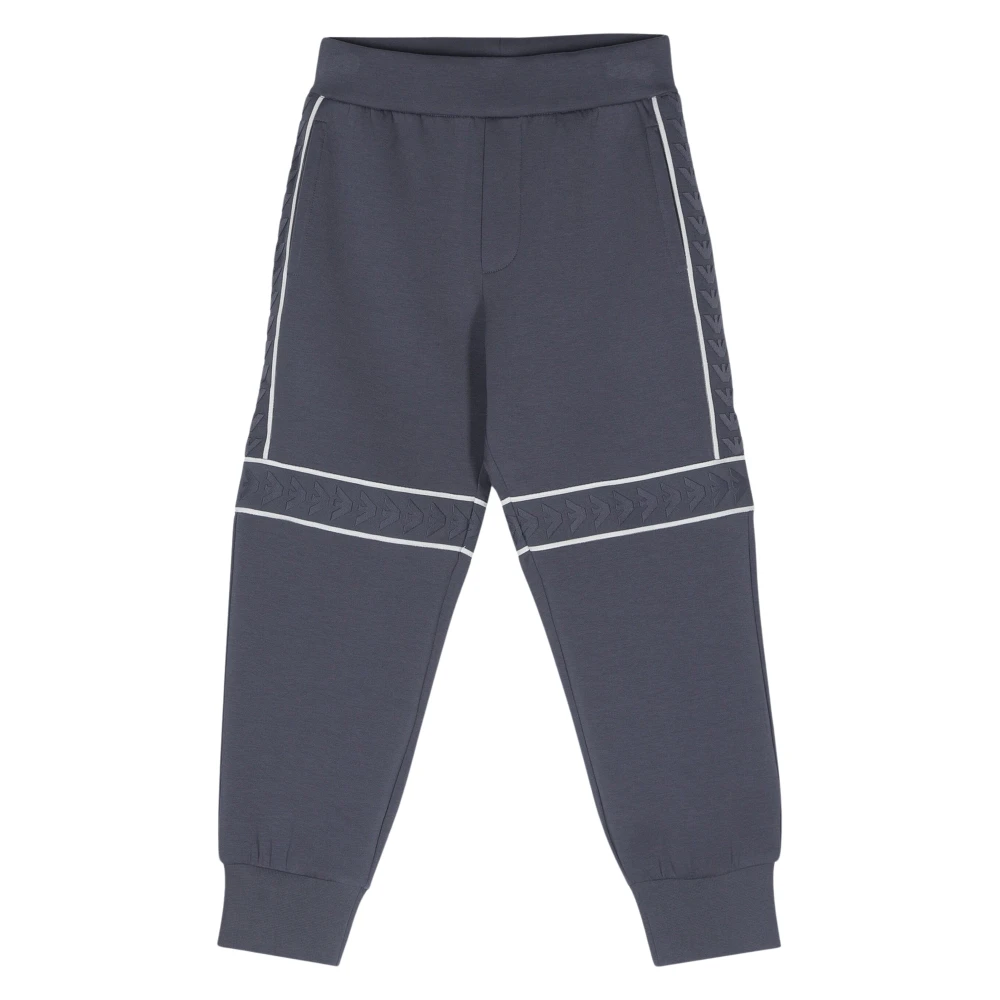 Emporio Armani Men's Blue Logo Joggers